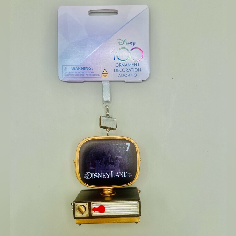 Disney's 100th Bday Disneyland Light-Up & Sound 1950’s TV Sketchbook Ornament